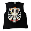 t shirt vintage sovrastampata con ossa Guns N’ Roses tg XL