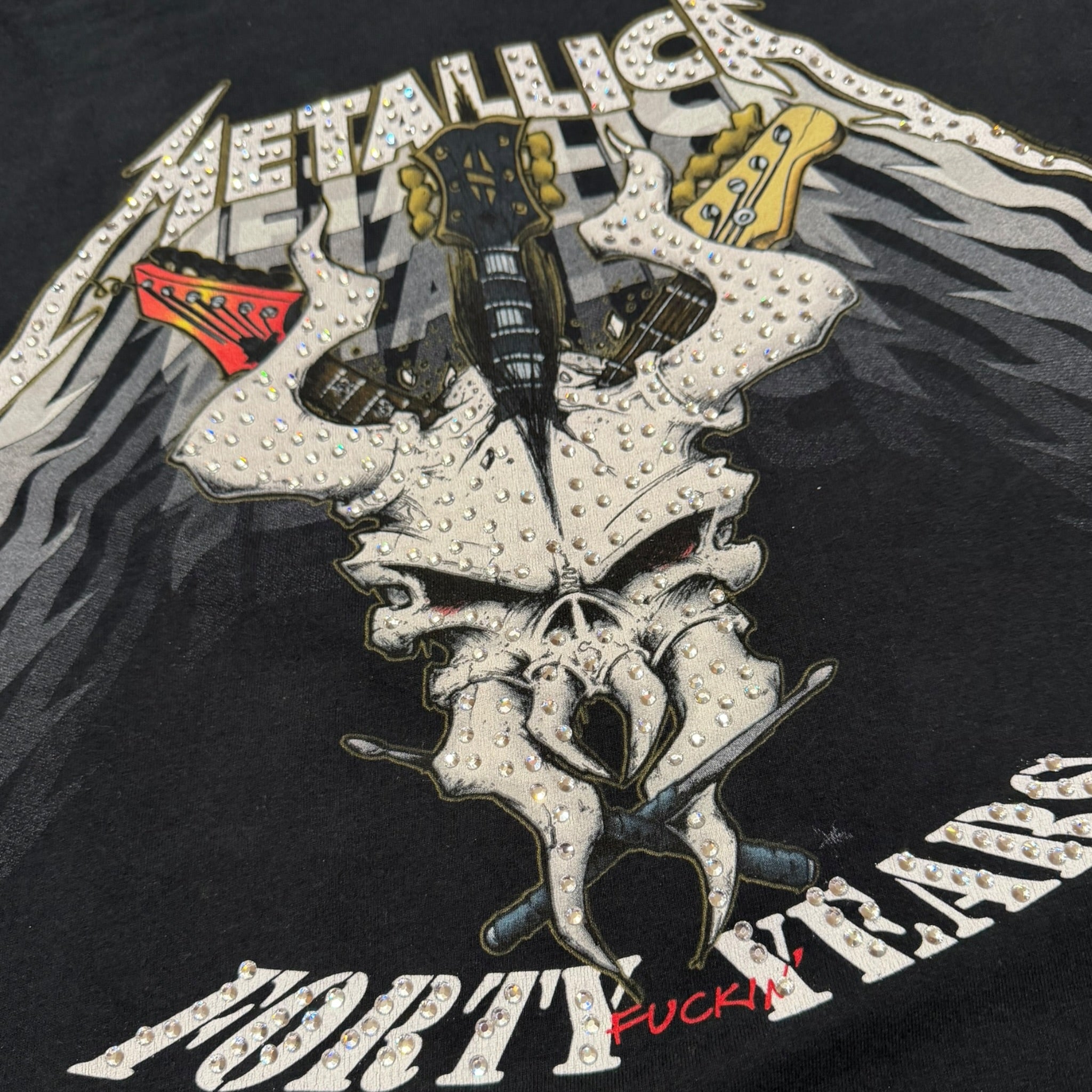lt shirt vintage con strass Metallica tg XXL