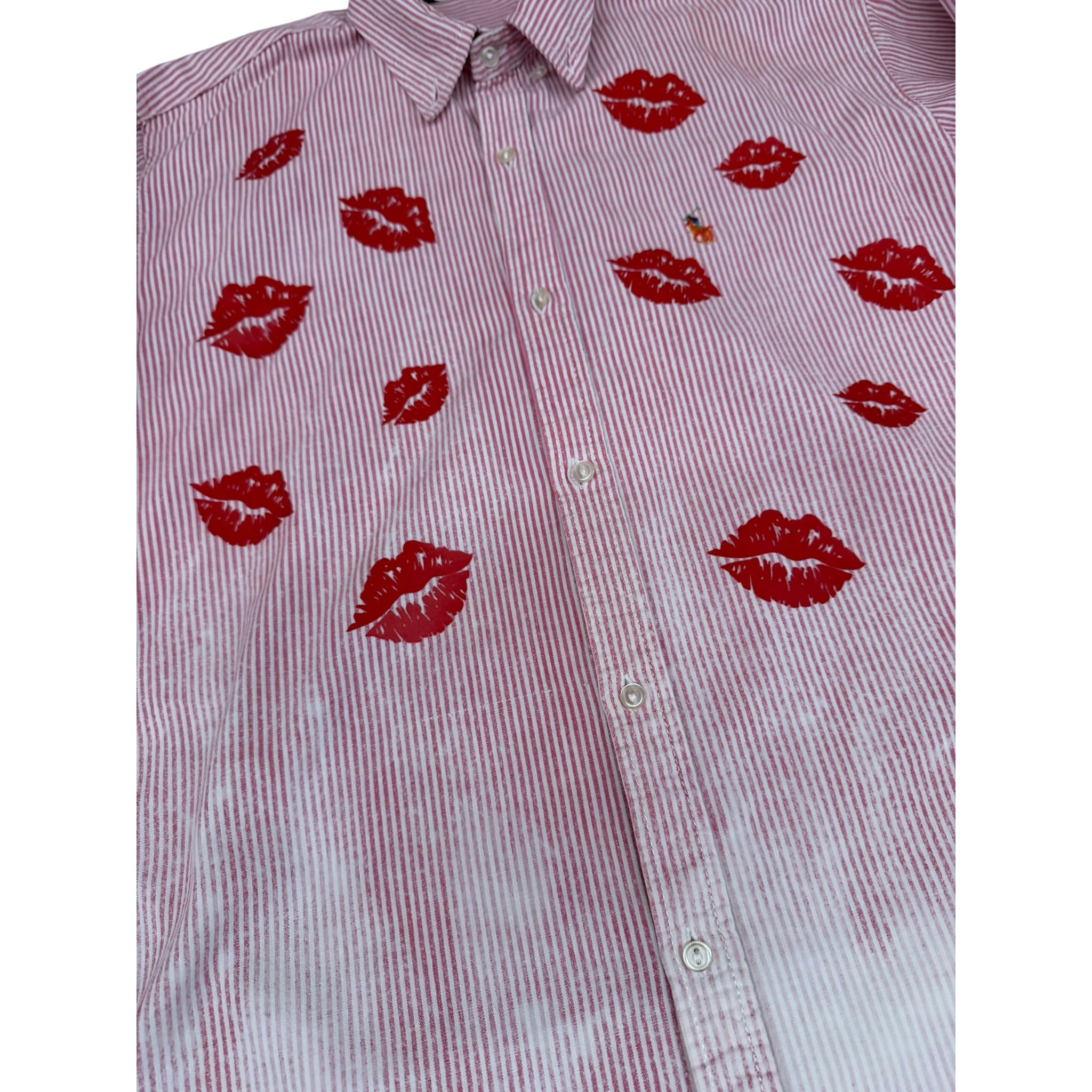 camicia vintage ralph lauren custom tg L rossetto