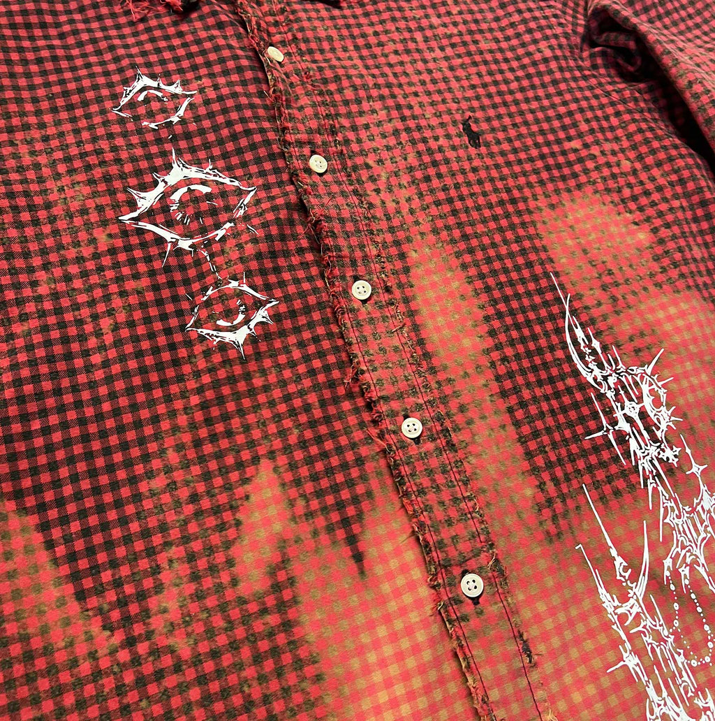 camicia vintage ralph lauren custom goth xl