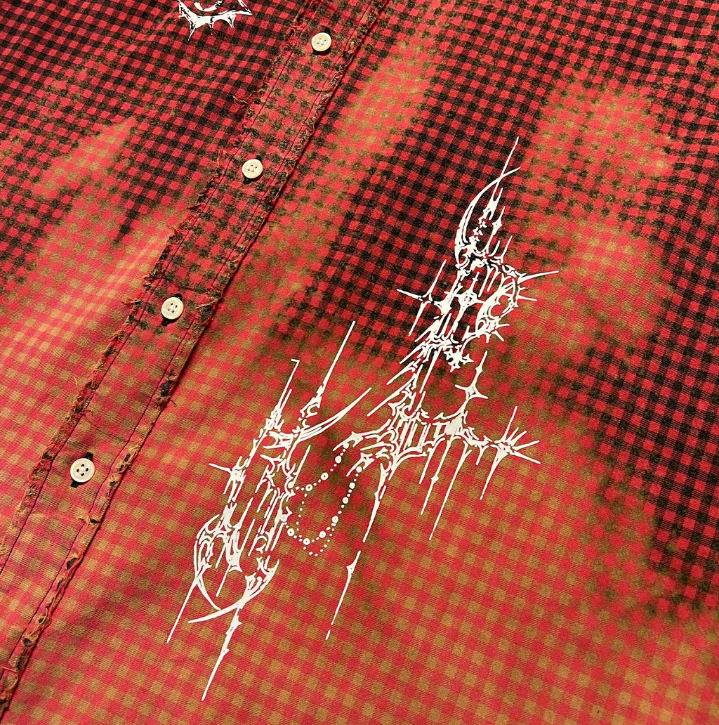 camicia vintage ralph lauren custom goth xl