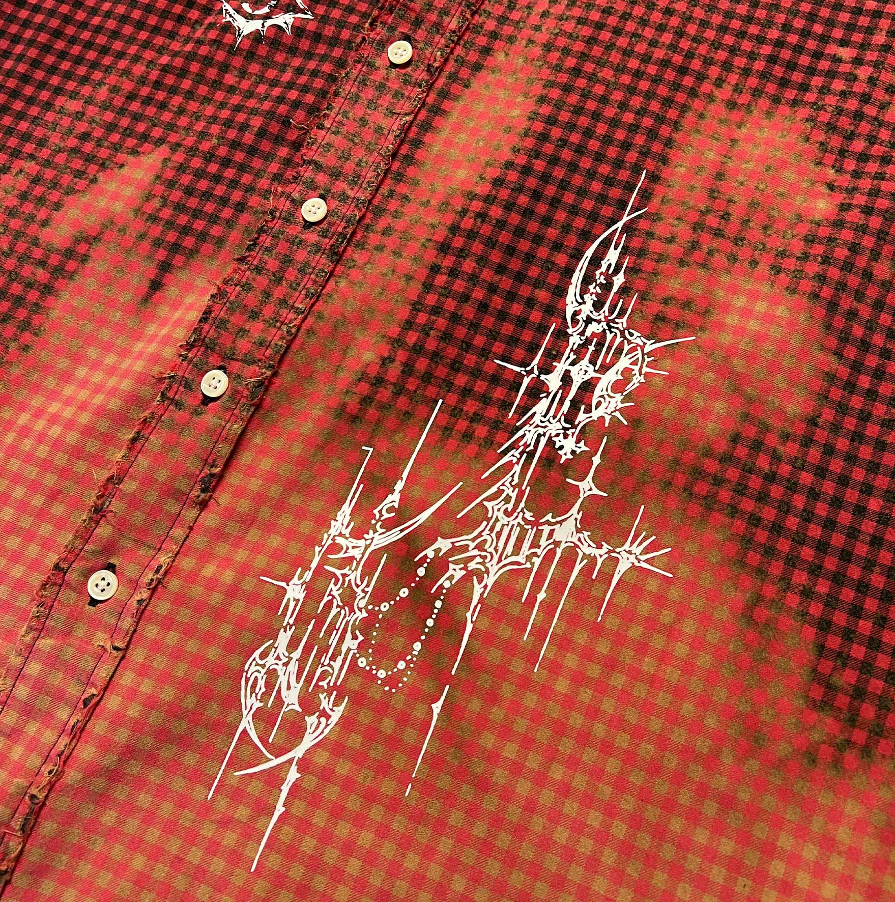 camicia vintage ralph lauren custom goth xl