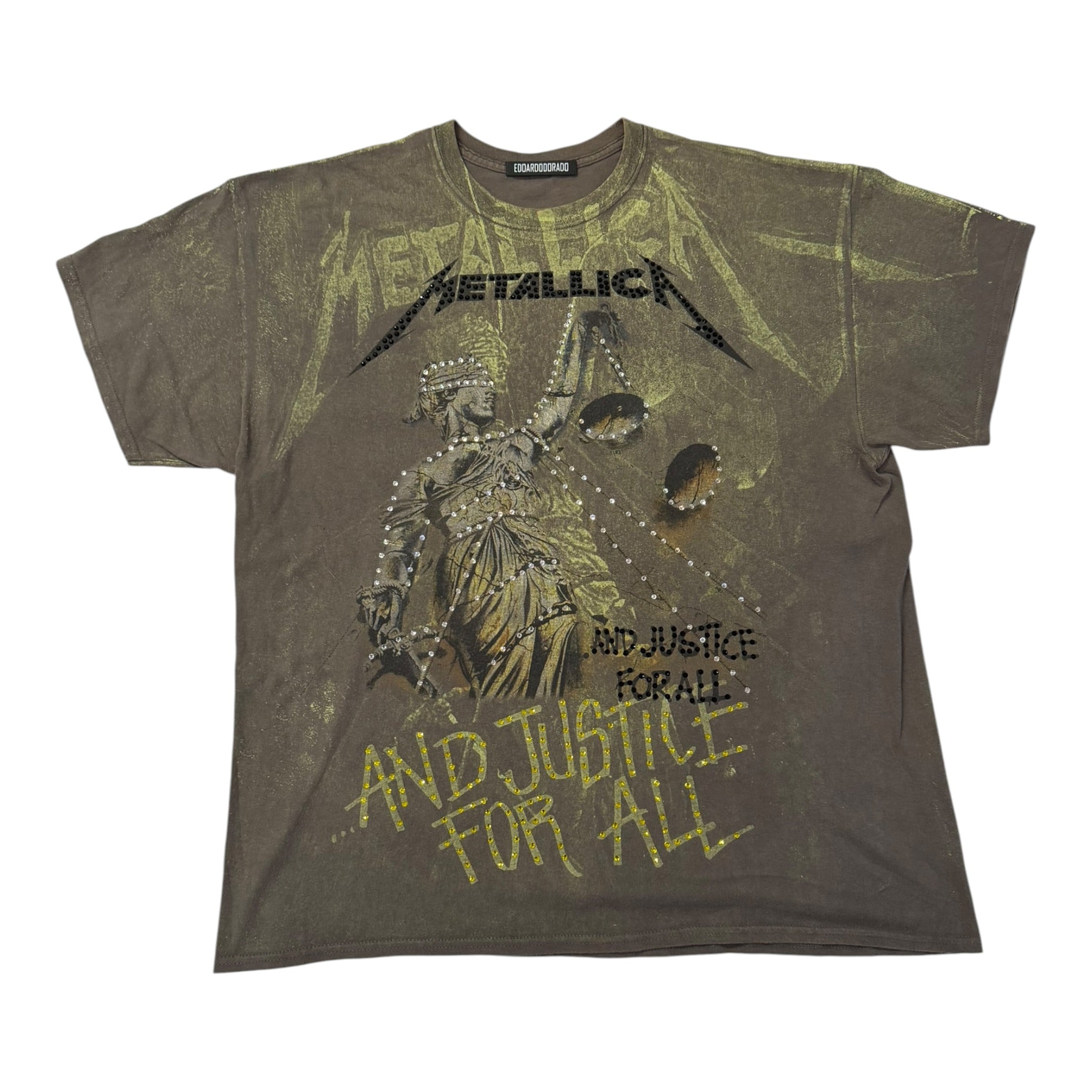 lt shirt vintage con strass Metallica  tg XXL