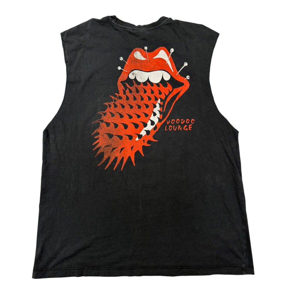 t shirt vintage sovrastampata con ossa Rolling Stones tg XL