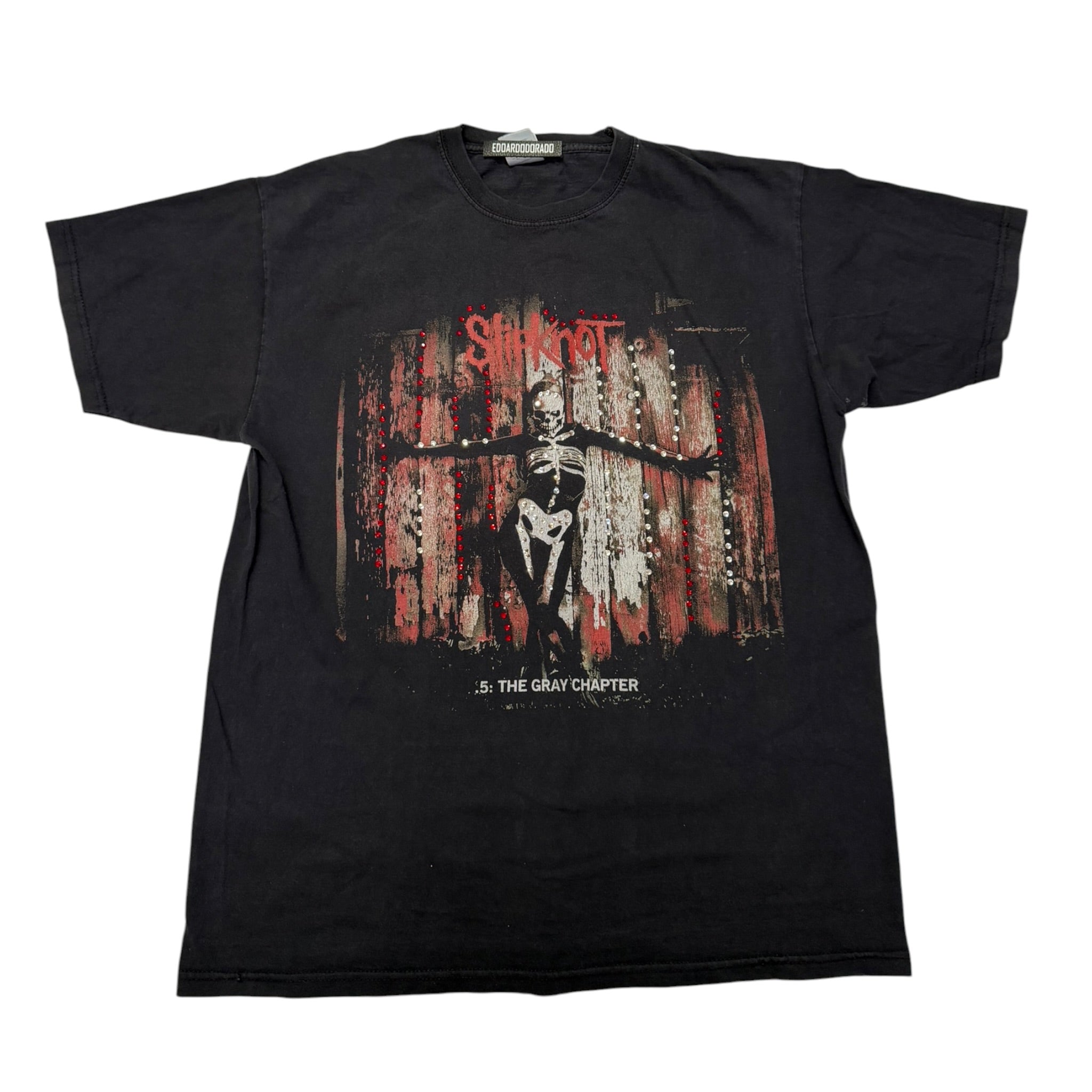 lt shirt vintage con strass slipknot tg L