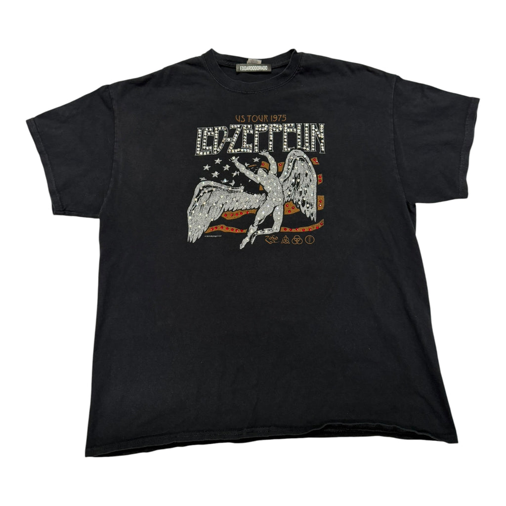 lt shirt vintage con strass led zeppeling tg XL