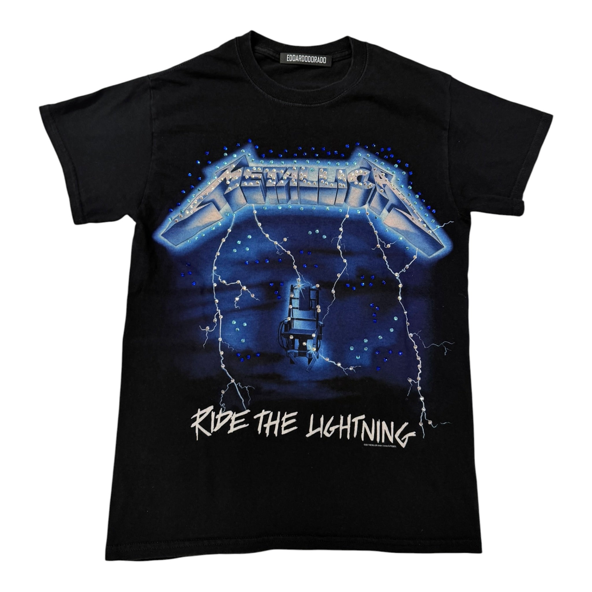 lt shirt vintage con strass Metallica  tg M