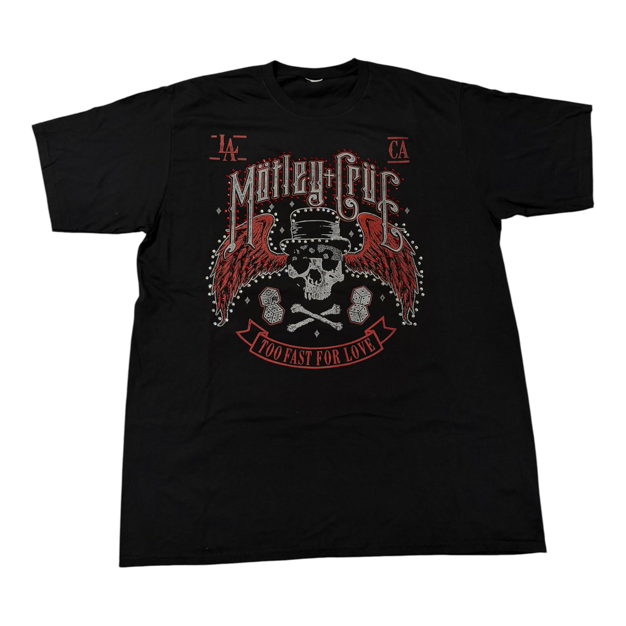 lt shirt vintage con strass Motley Crue tg XL