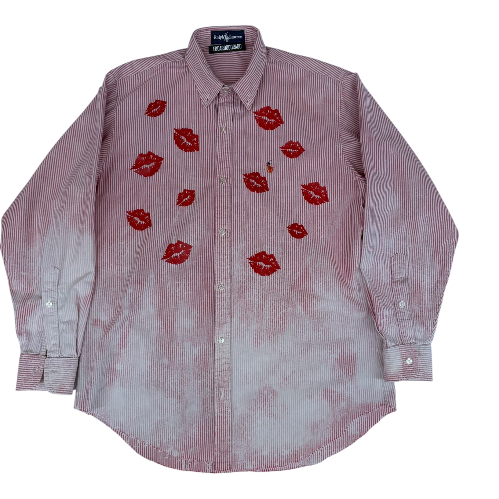 camicia vintage ralph lauren custom tg L rossetto