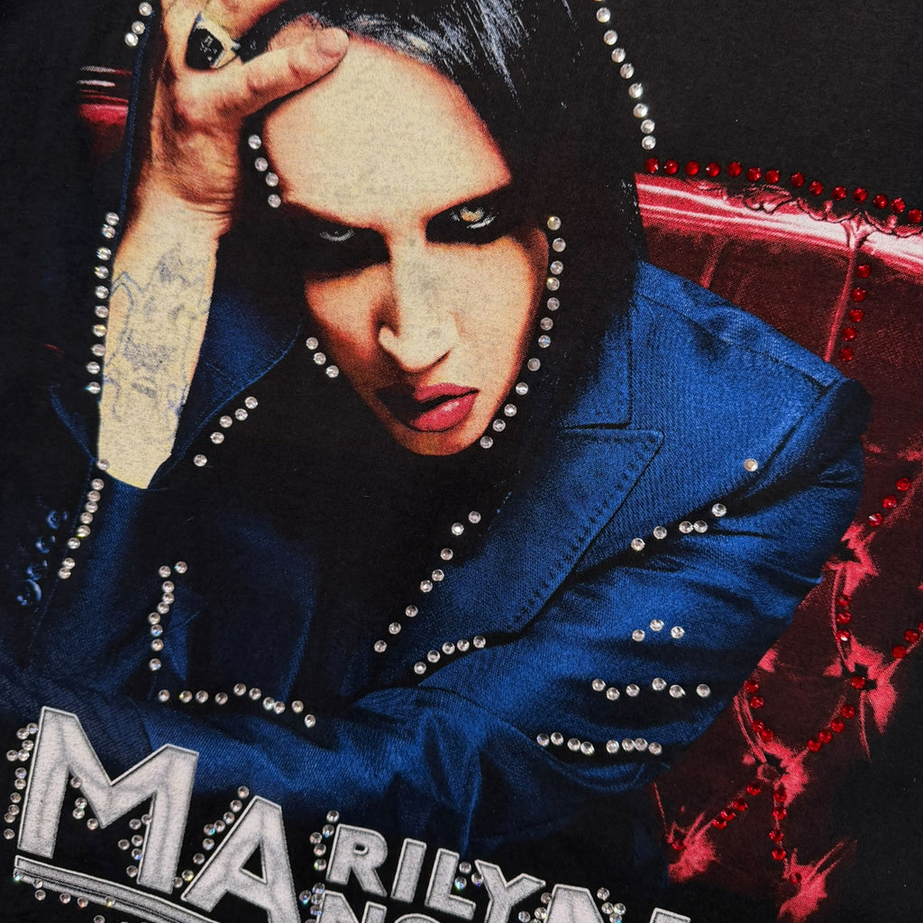 lt shirt vintage con strass the Marilyn Manson  tg XL