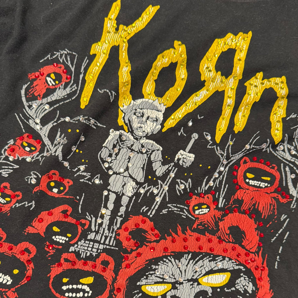 lt shirt vintage con strass korn  tg L