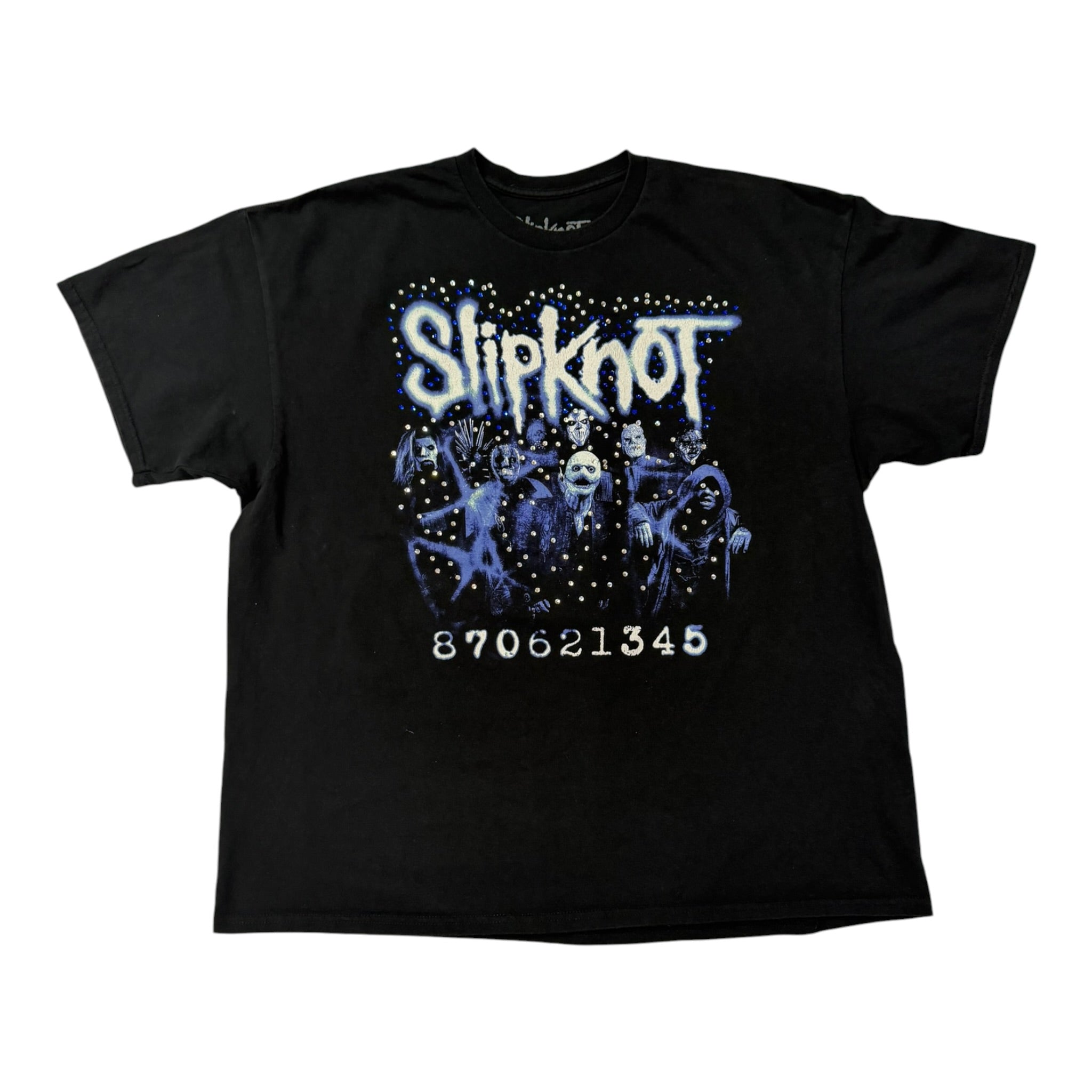 lt shirt vintage con strass Slipknot tg XXL