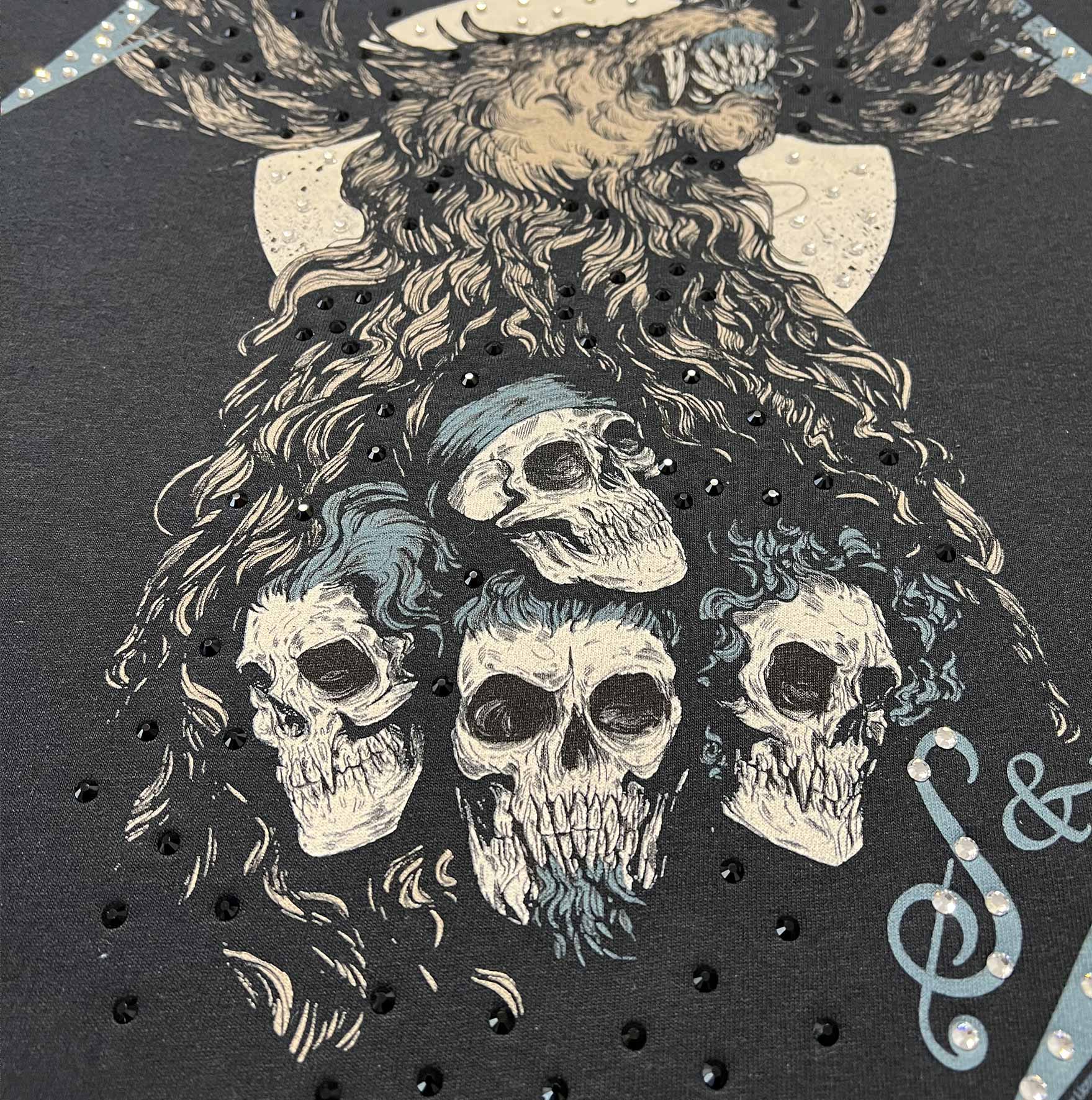 t shirt vintage con strass Metallica xxl