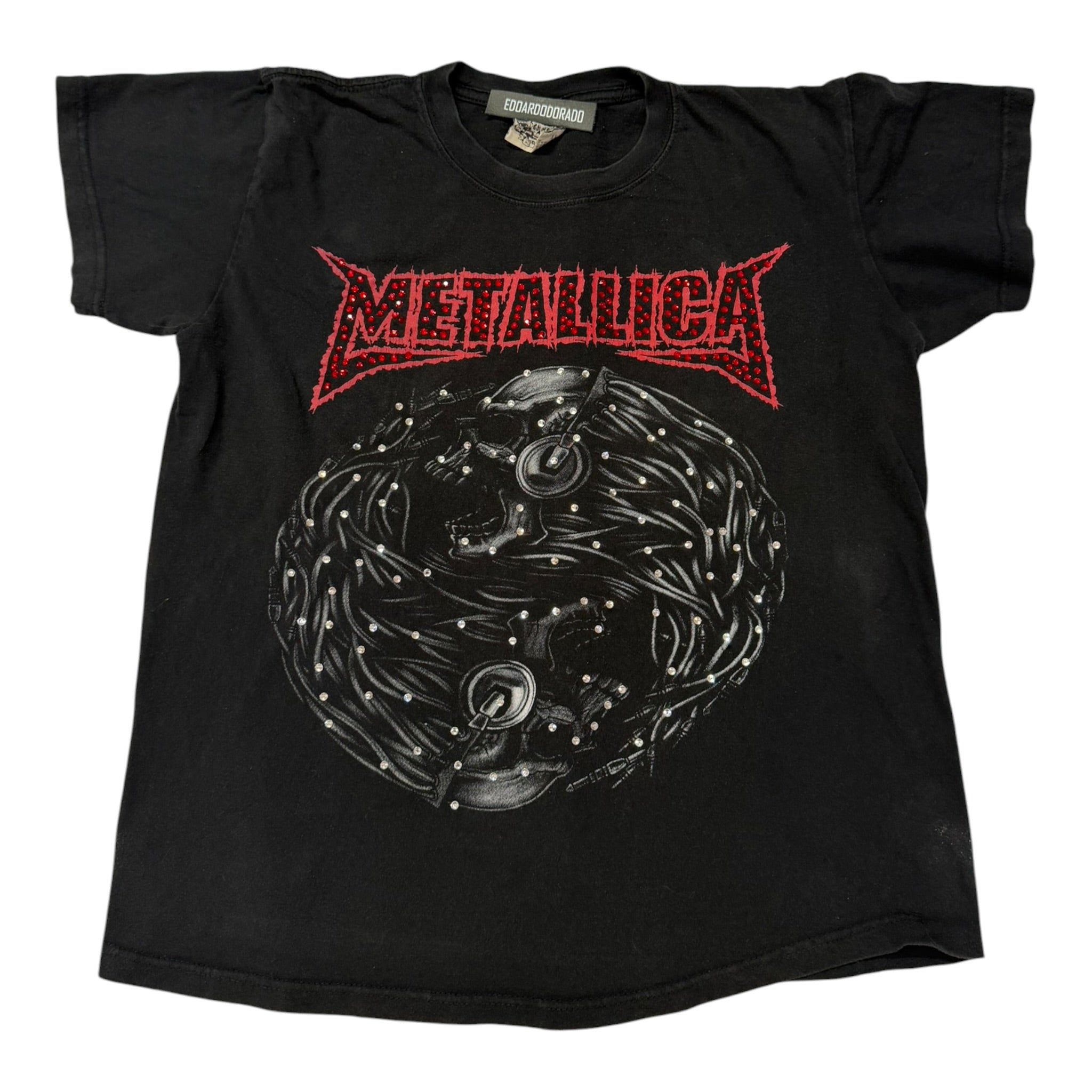 lt shirt vintage con strass Metallica tg M