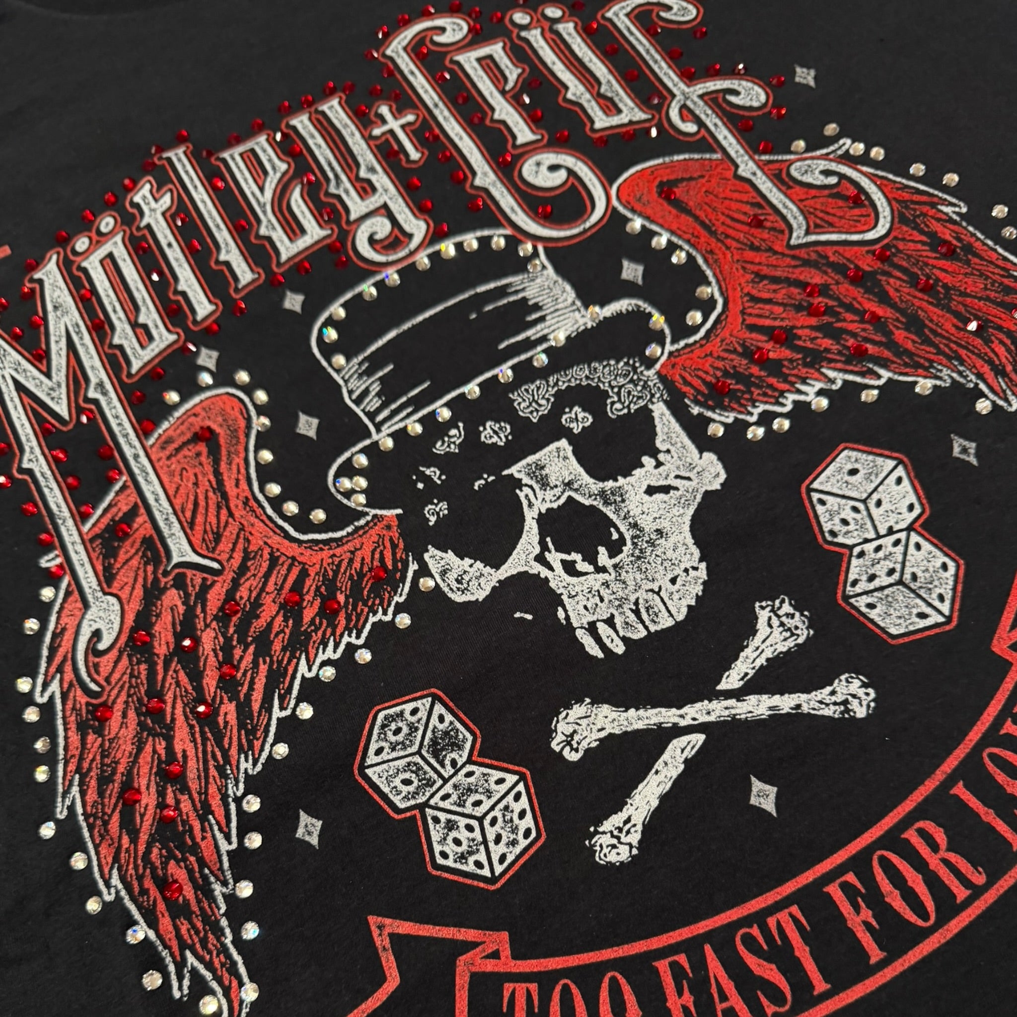 lt shirt vintage con strass Motley Crue tg XL