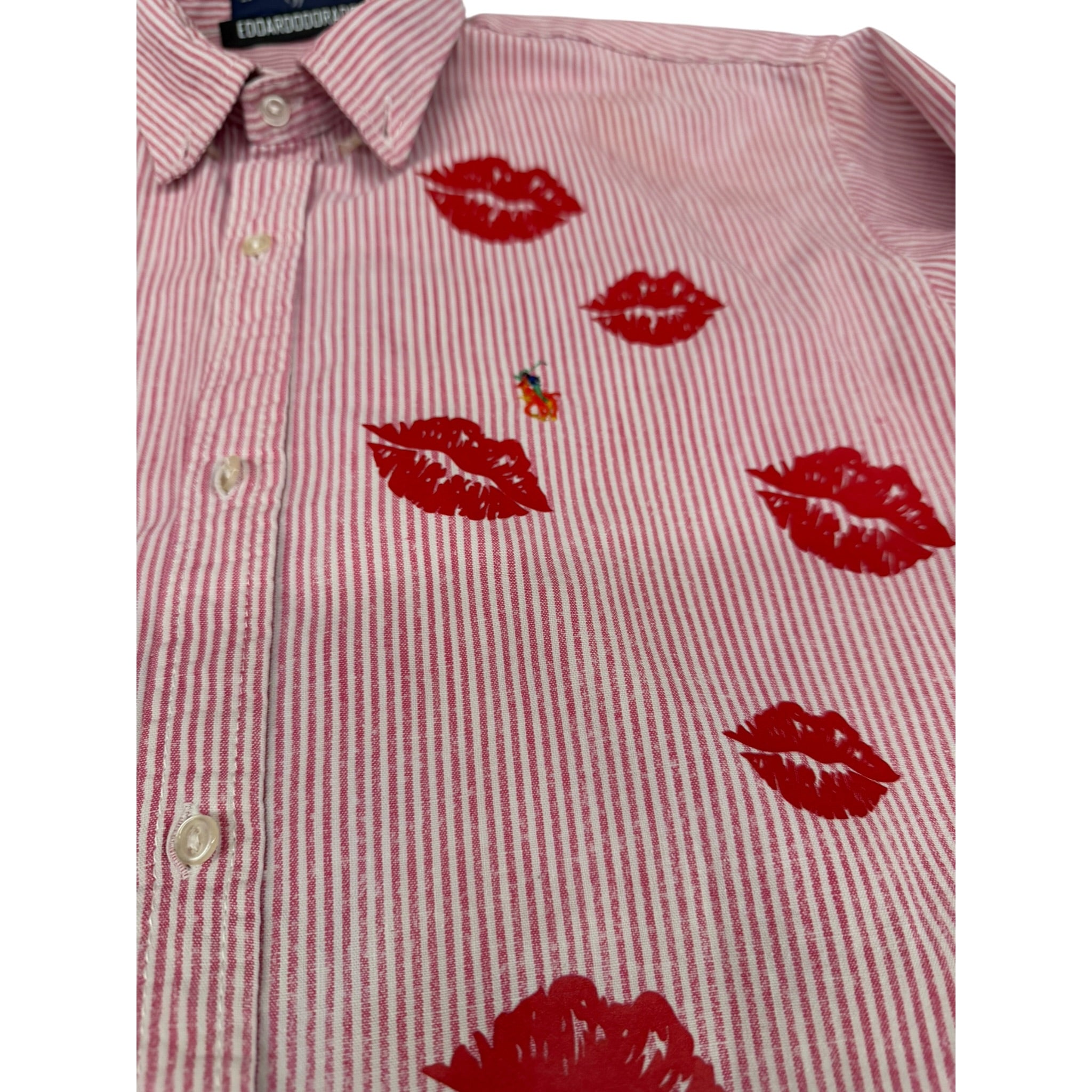camicia vintage ralph lauren custom tg L rossetto
