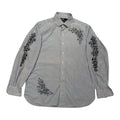 camicia vintage ralph lauren custom tg XL righe rose