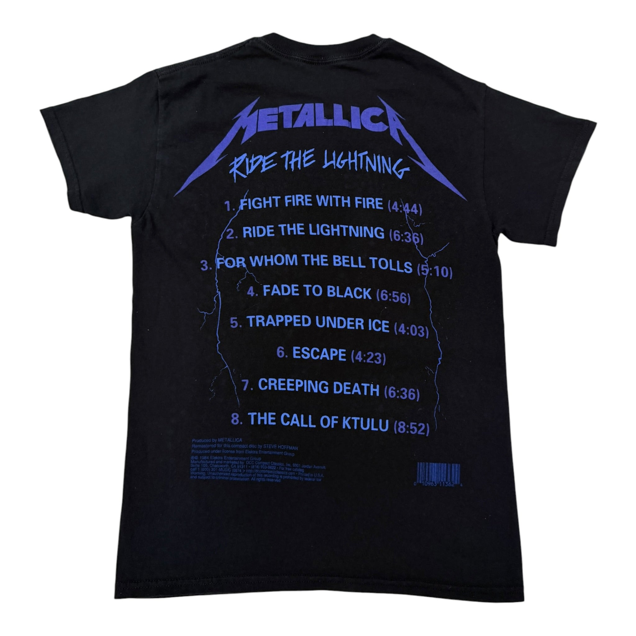 lt shirt vintage con strass Metallica  tg M