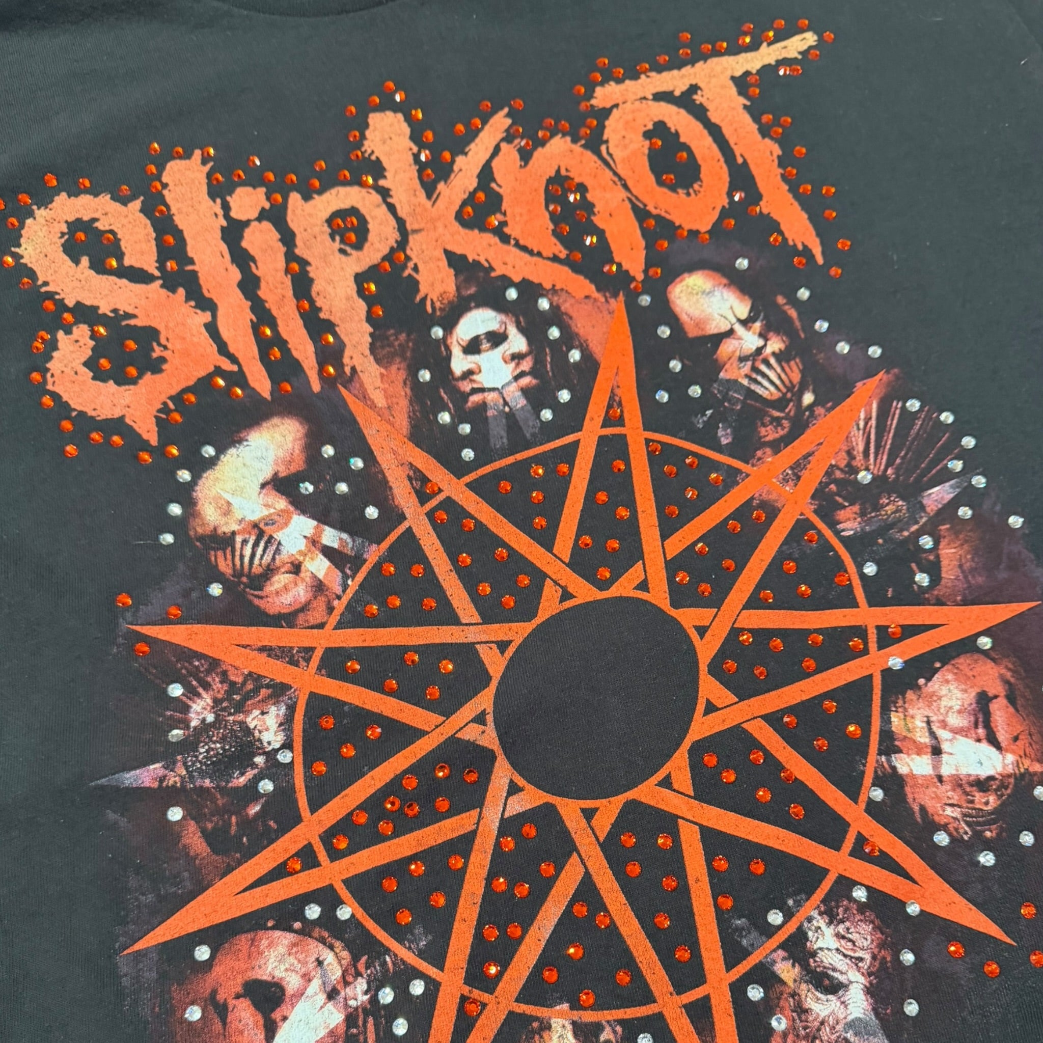 lt shirt vintage con strass Slipknot tg XXL