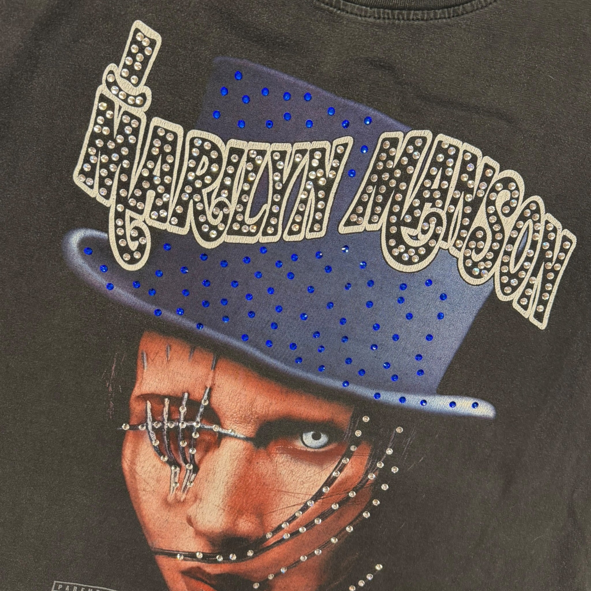 lt shirt vintage con strass Marilyn Manson tg XL