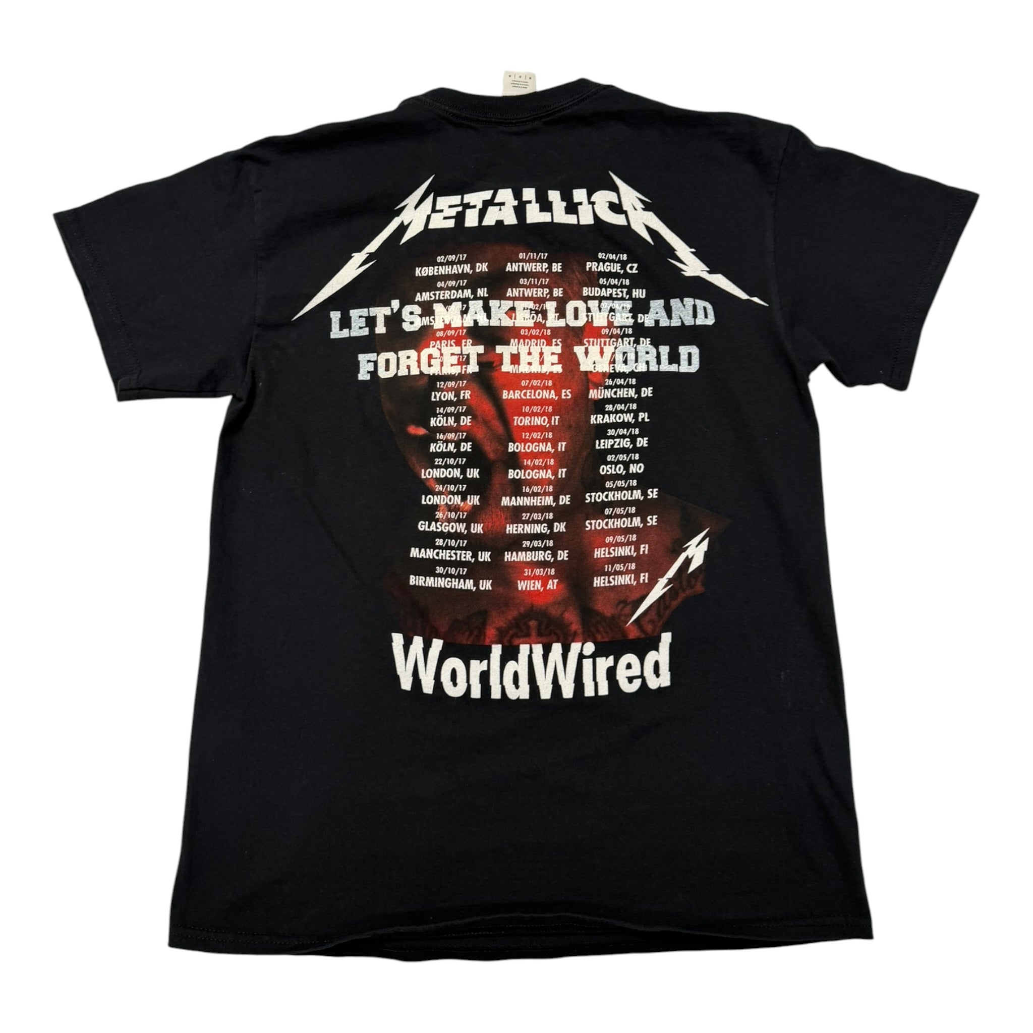 lt shirt vintage con strass Metallica tg m