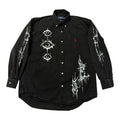 camicia vintage ralph lauren custom tg L goth nero