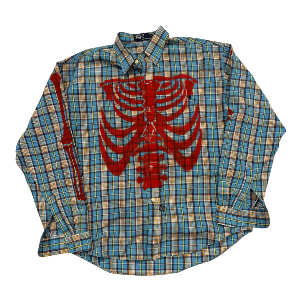 camicia vintage ralph lauren custom tg XL