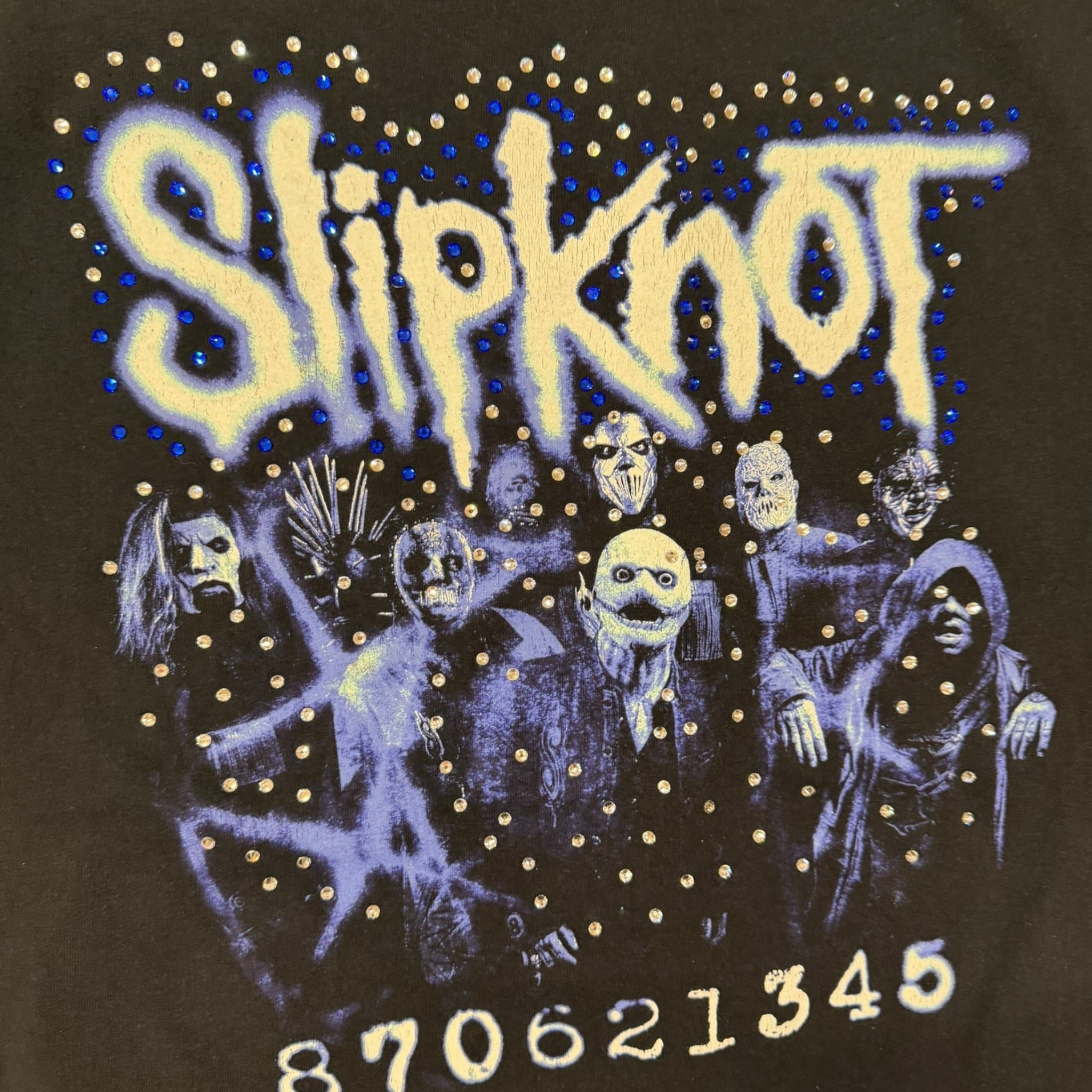 lt shirt vintage con strass Slipknot tg XXL