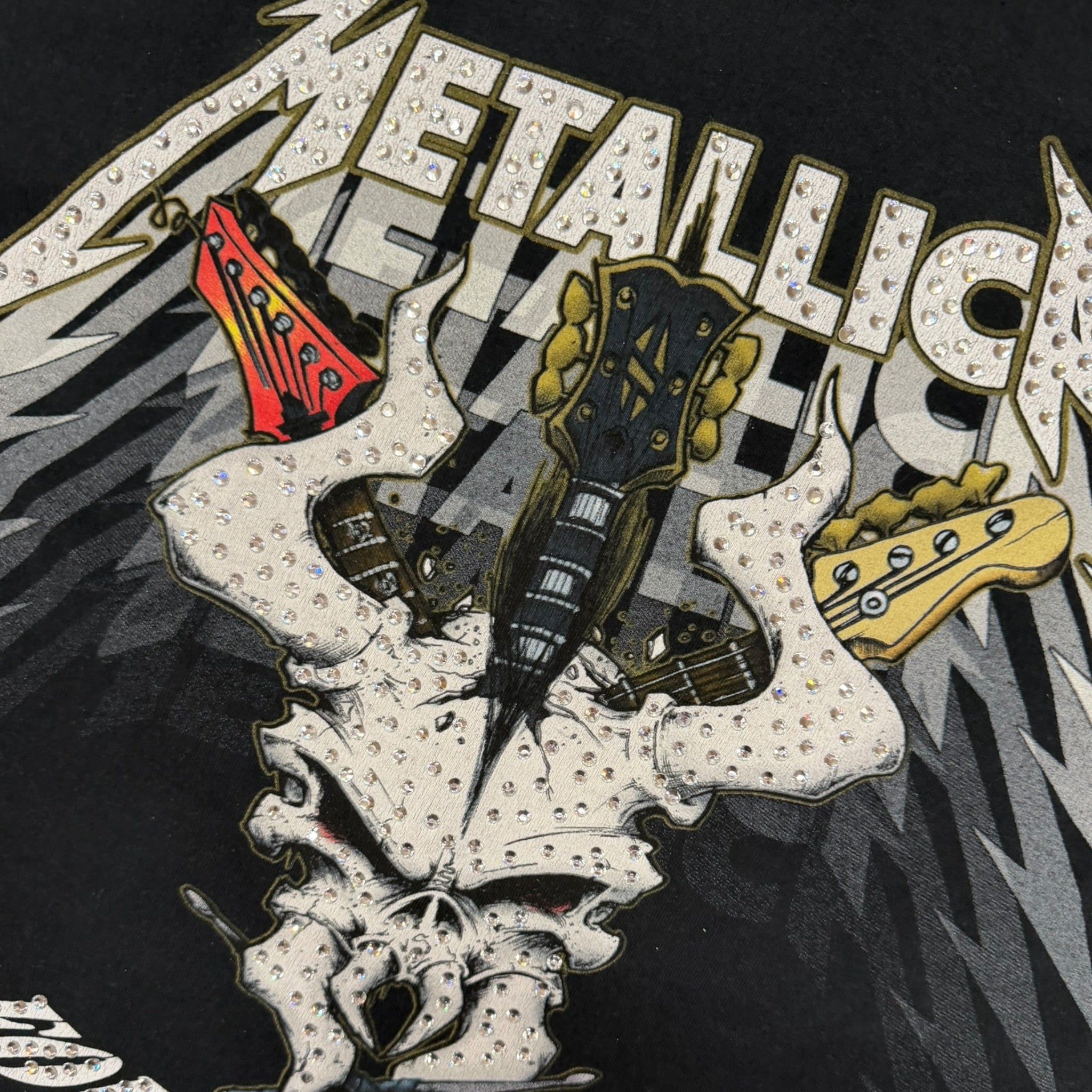lt shirt vintage con strass Metallica tg XXL