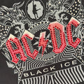 lt shirt vintage con strass acdc tg XL