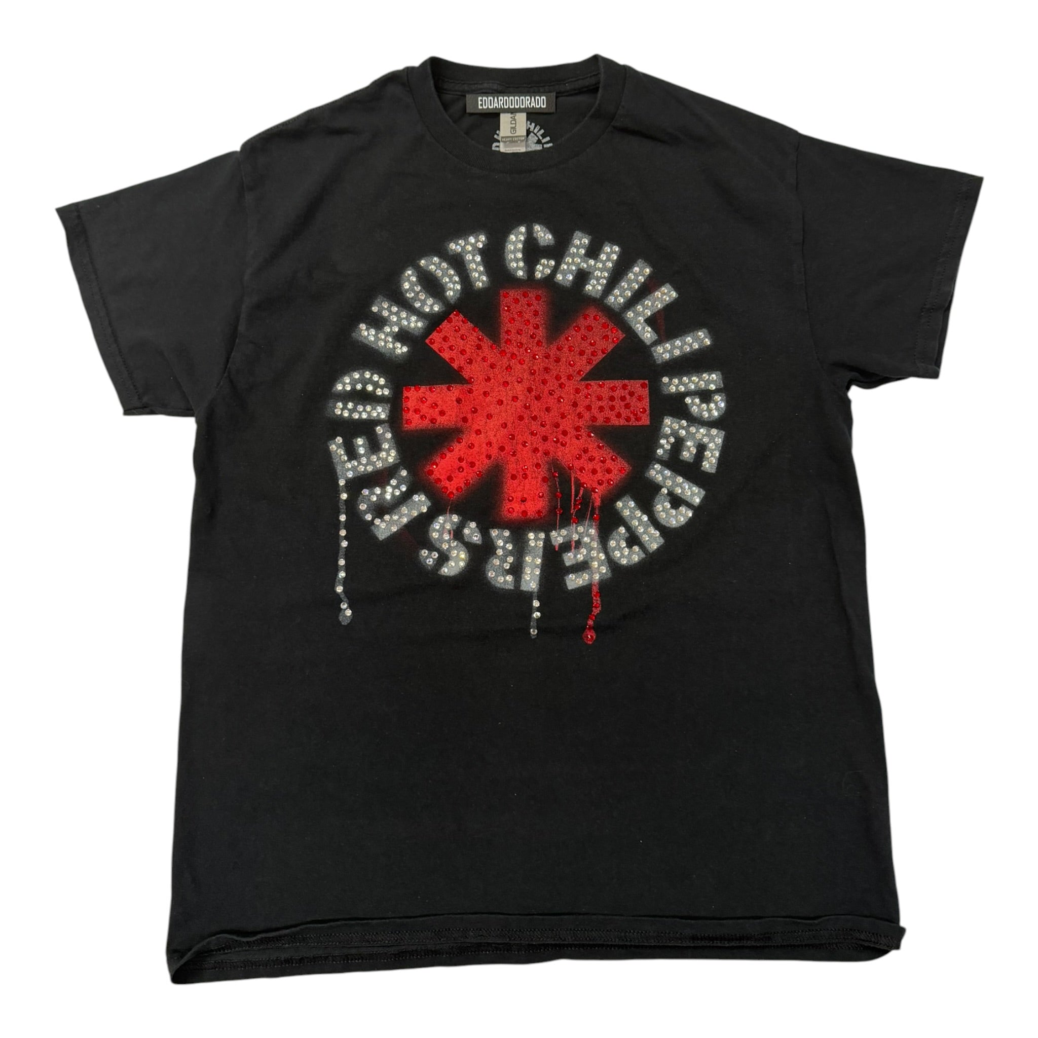 lt shirt vintage con strass red hot chili peppers  tg M