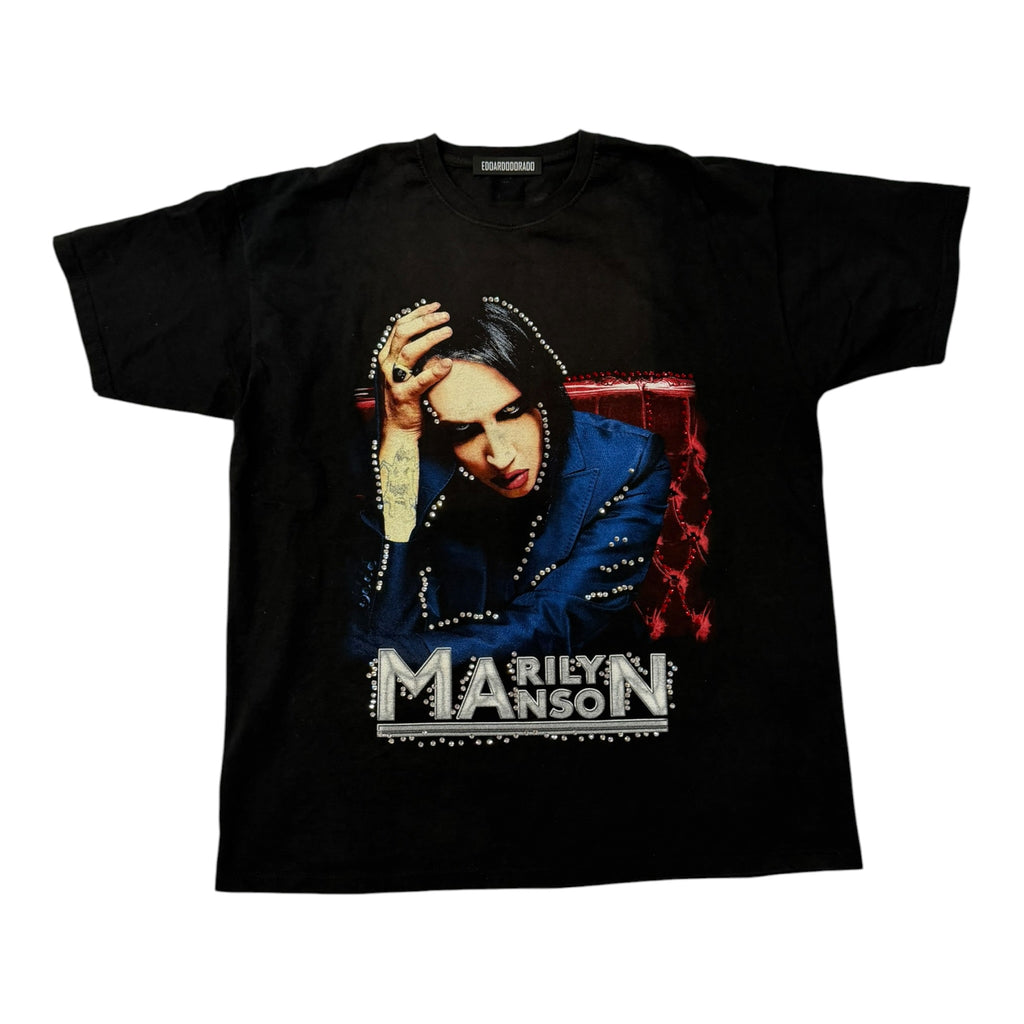 lt shirt vintage con strass the Marilyn Manson  tg XL