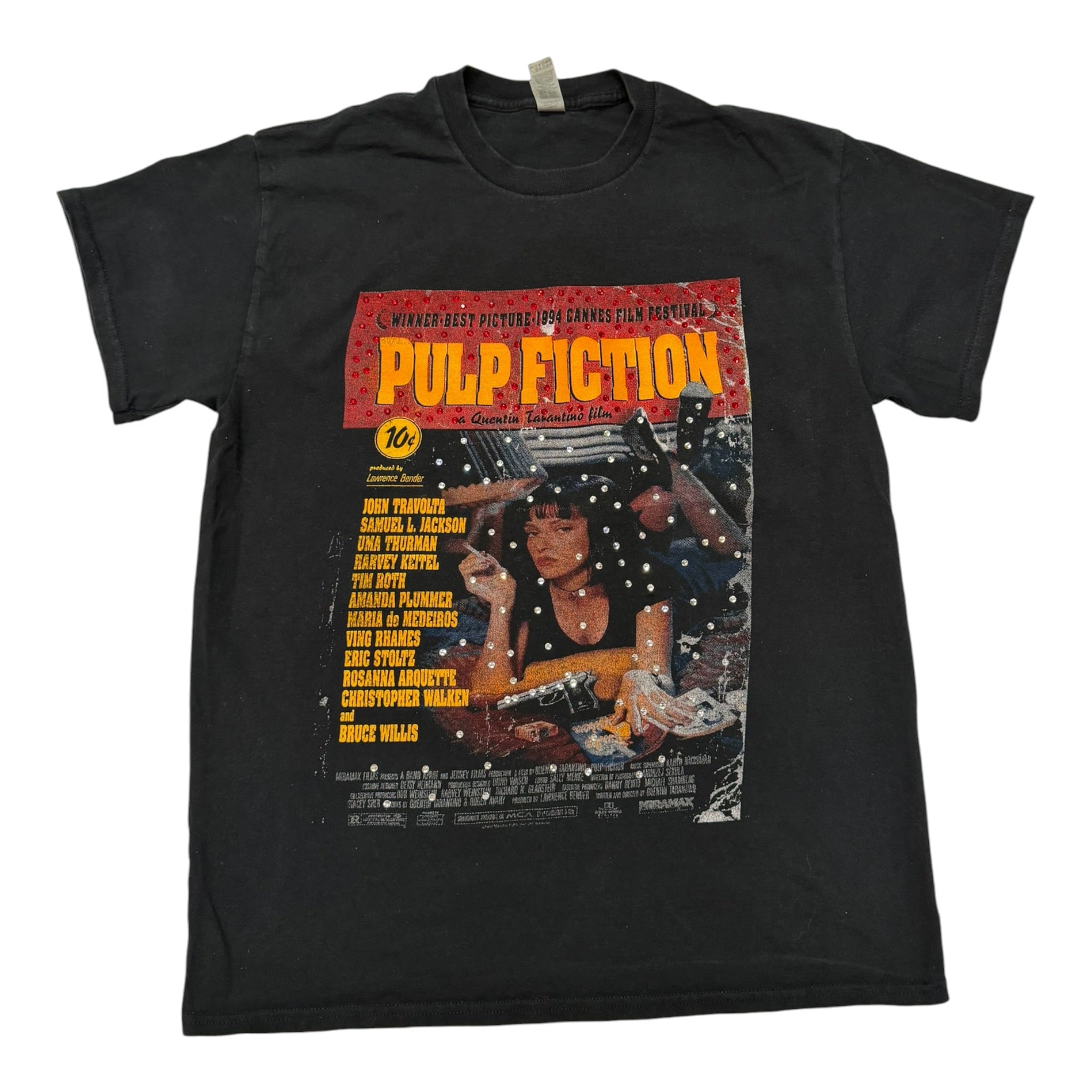 lt shirt vintage con strass pulp fiction tg M