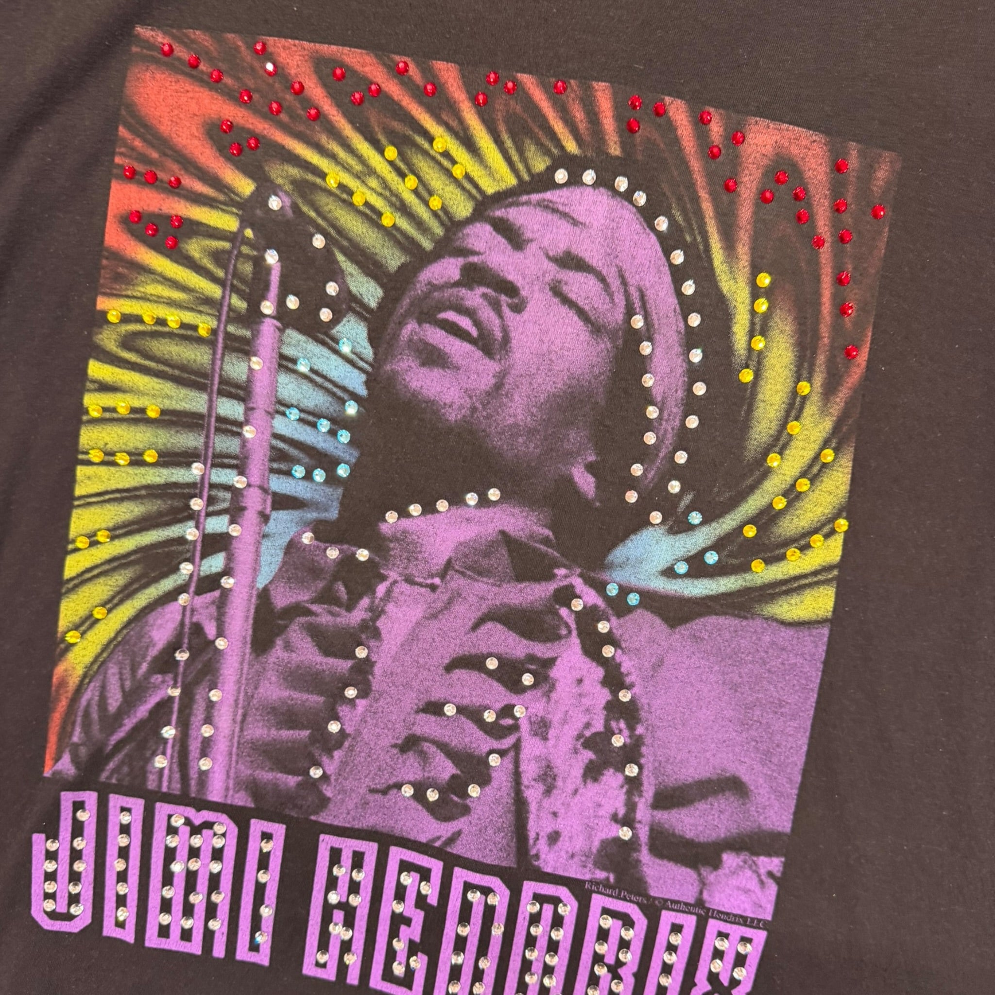 lt shirt vintage con strass Jimi Hendrix tg L