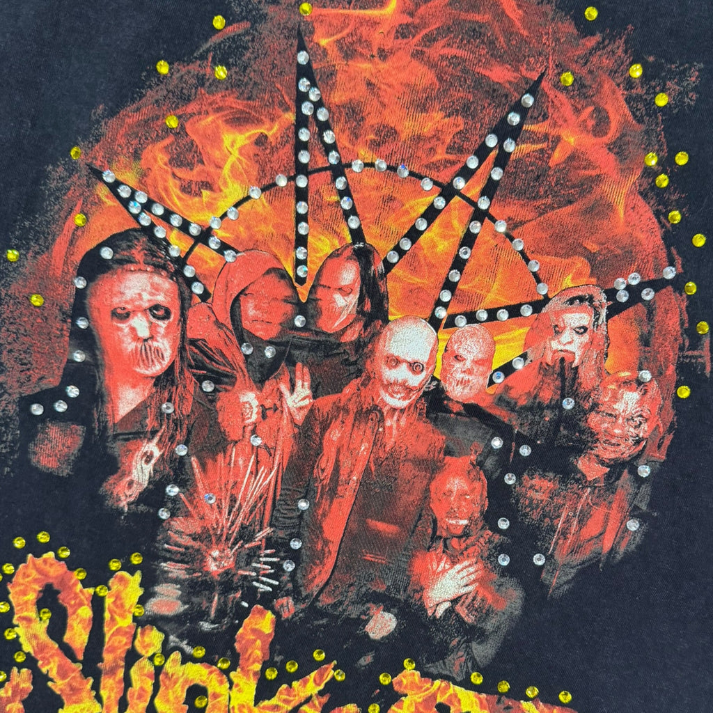 lt shirt vintage con strass slipknot  tg M