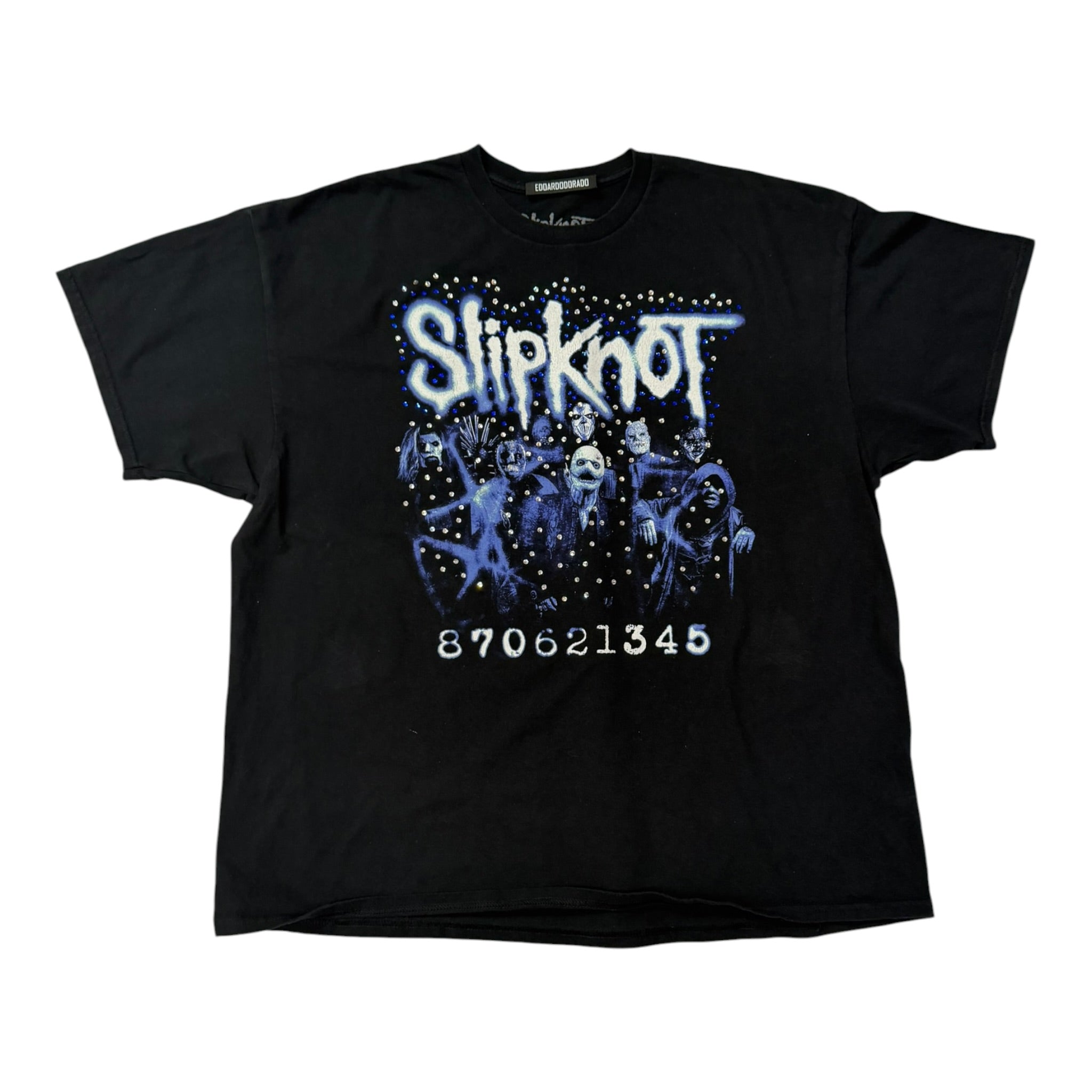 lt shirt vintage con strass Slipknot tg XXL