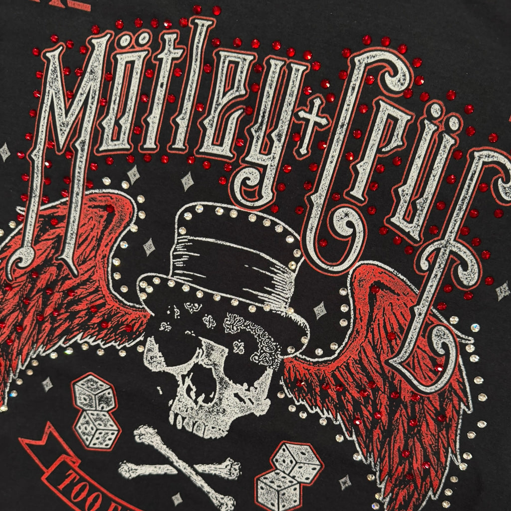lt shirt vintage con strass Motley Crue tg XL