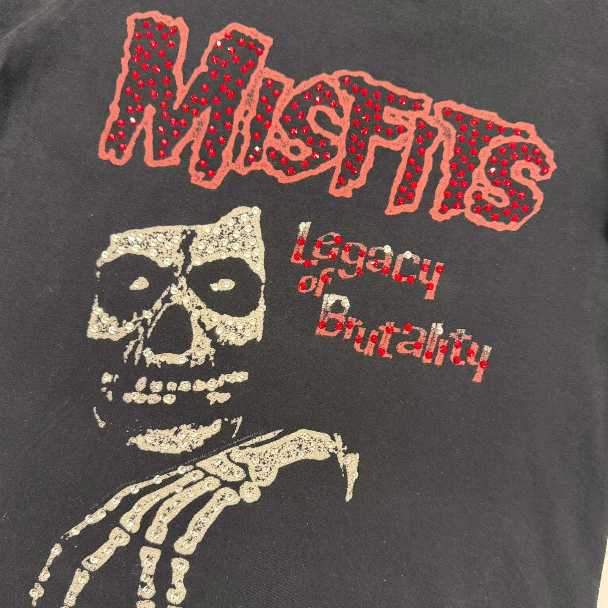 lt shirt vintage con strass mis fits tg S