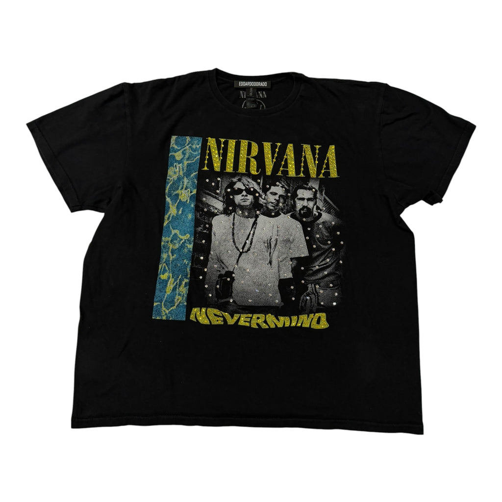 lt shirt vintage con strass nirvana tg XL
