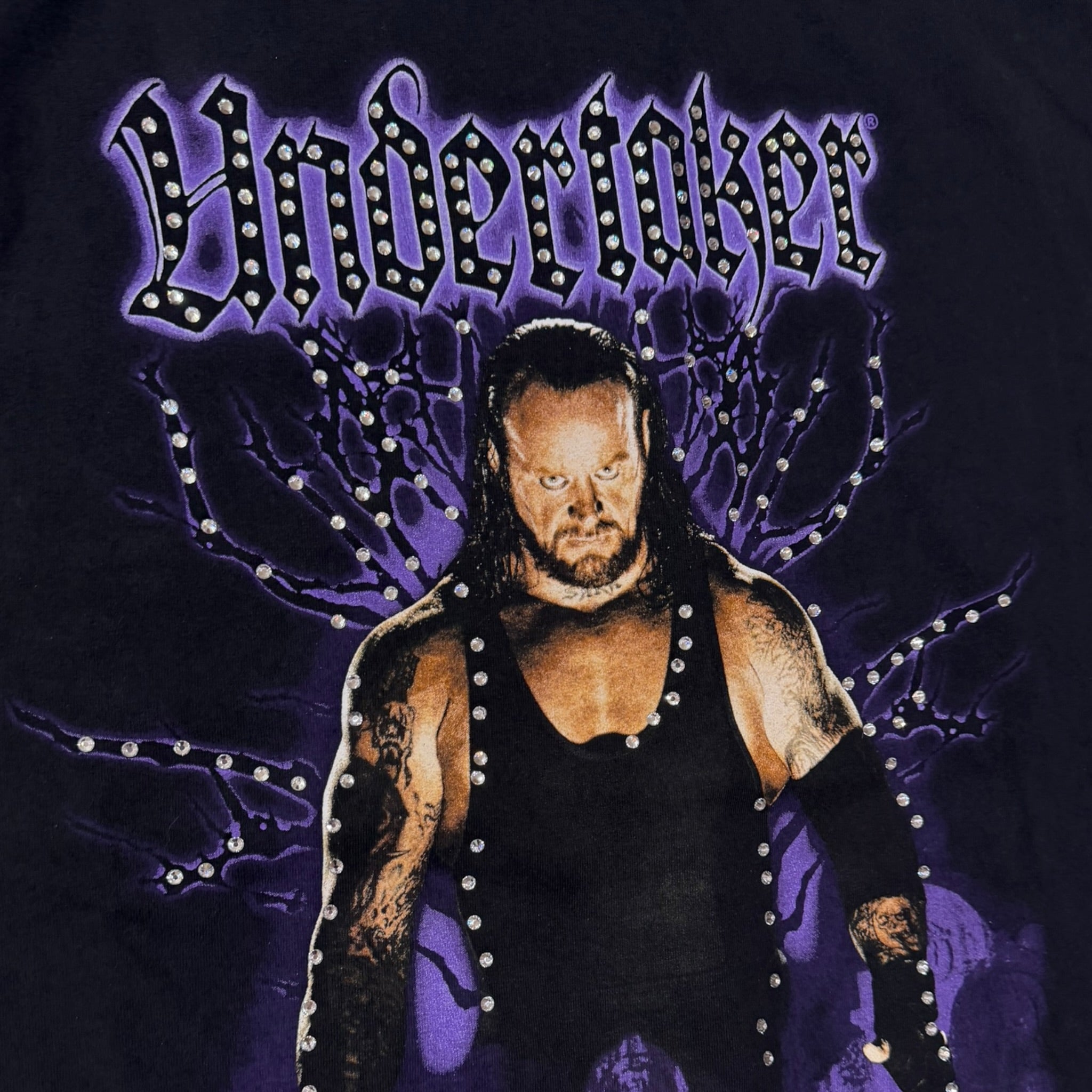 lt shirt vintage con strass undertaker tg XL