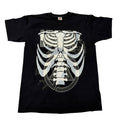 t shirt vintage sovrastampata con ossa Linkin park   tg L