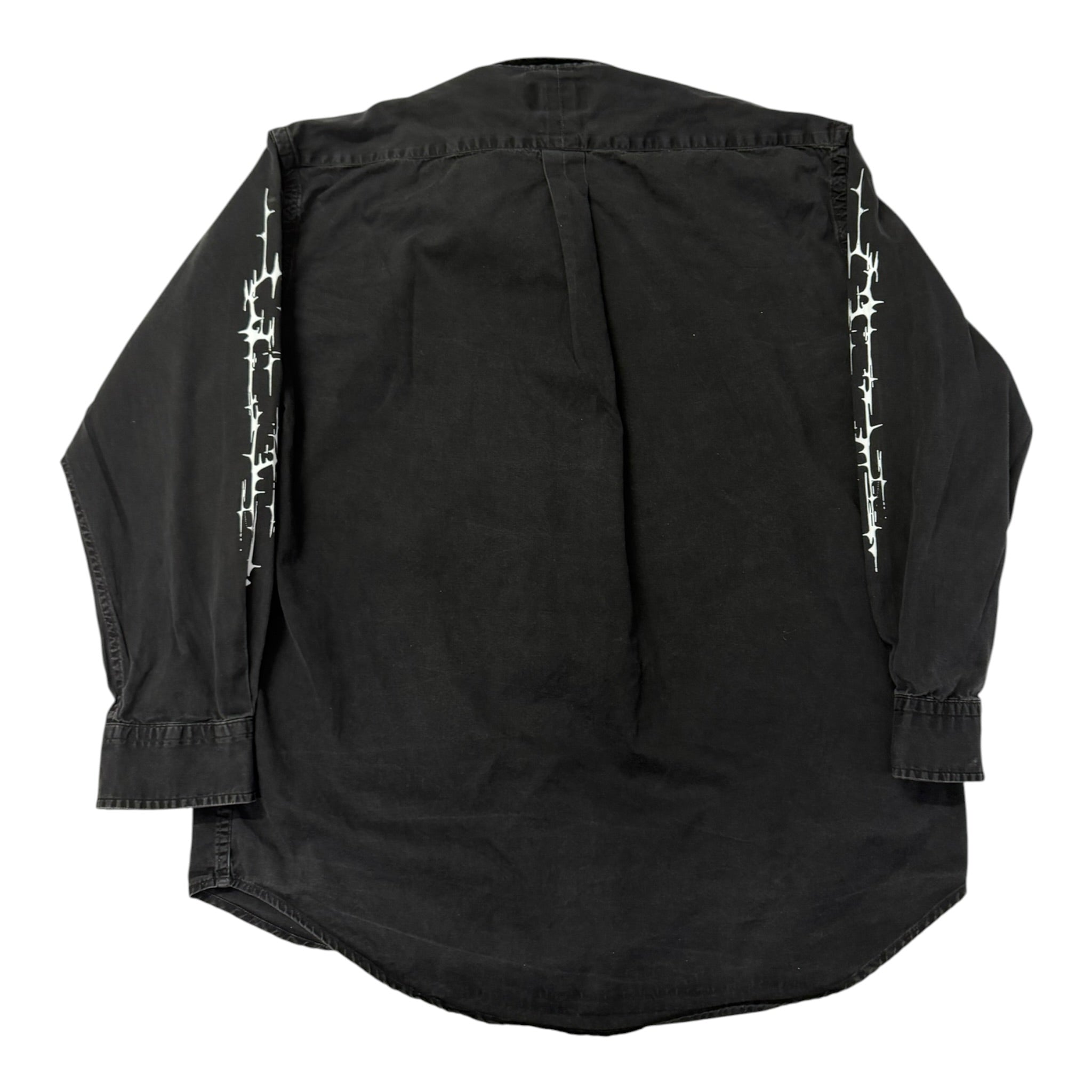 camicia vintage ralph lauren custom tg L goth nero