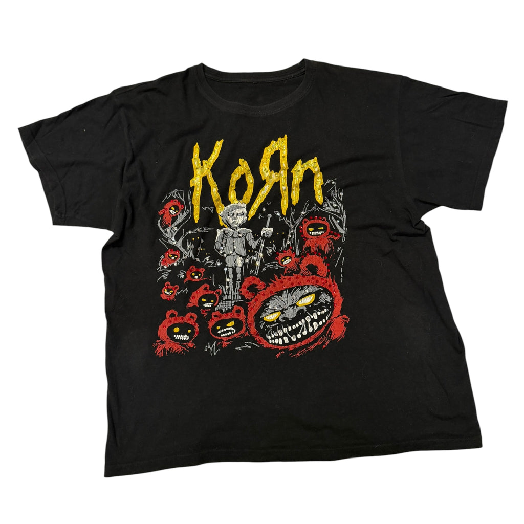 lt shirt vintage con strass korn  tg L