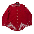 camicia vintage ralph lauren custom tg L bandana rossa