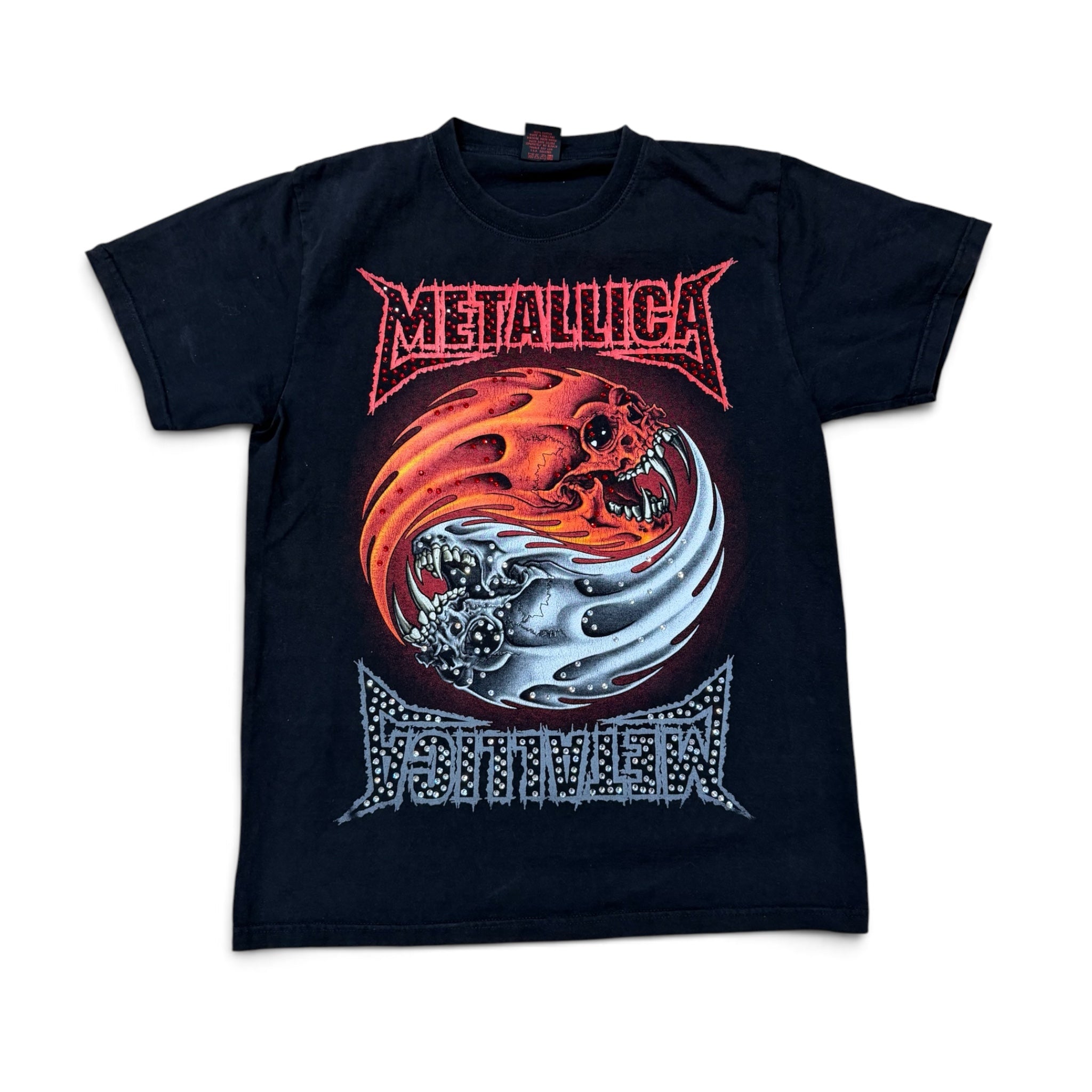 lt shirt vintage con strass Metallica tg M