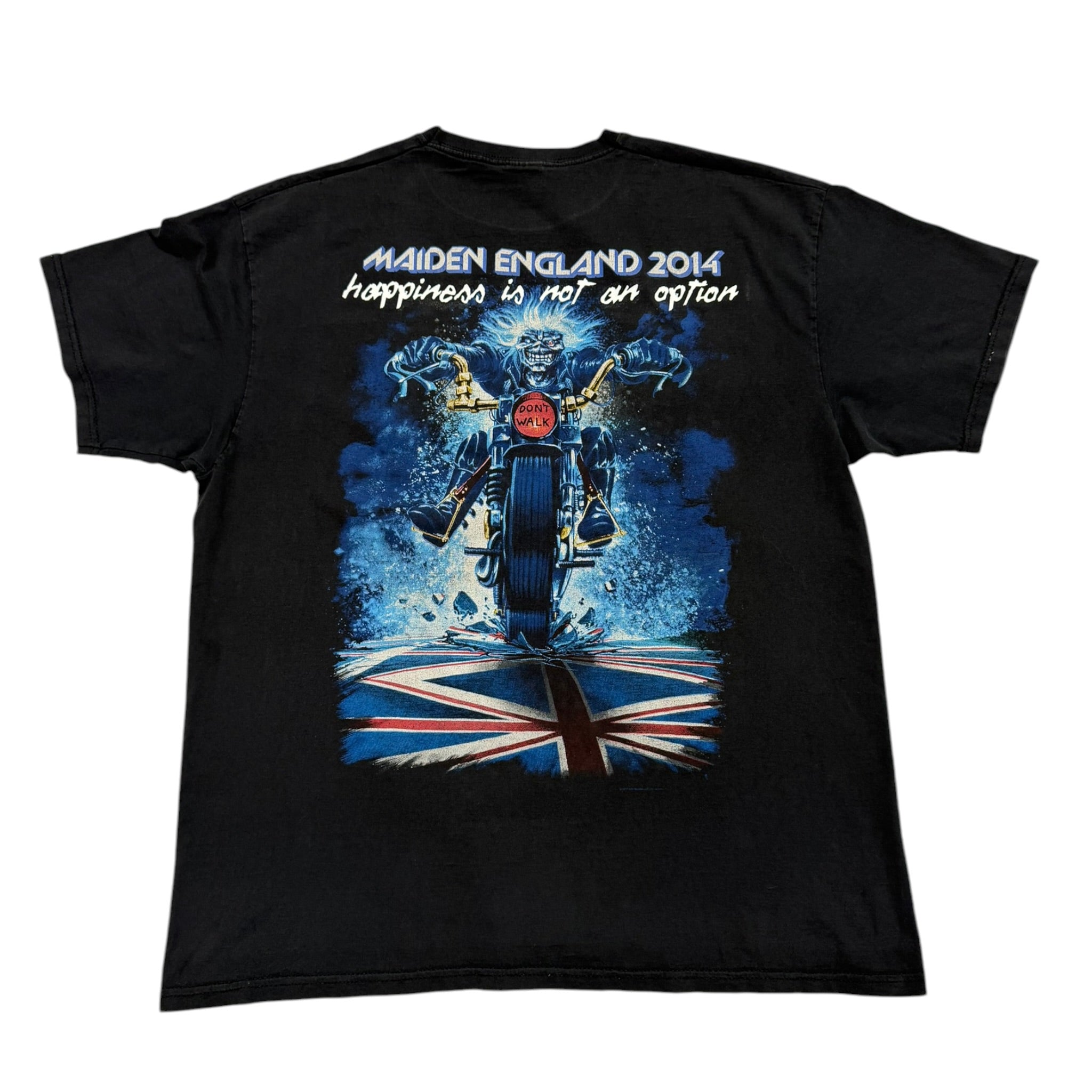 t shirt vintage con strass Iron Maiden tg xl