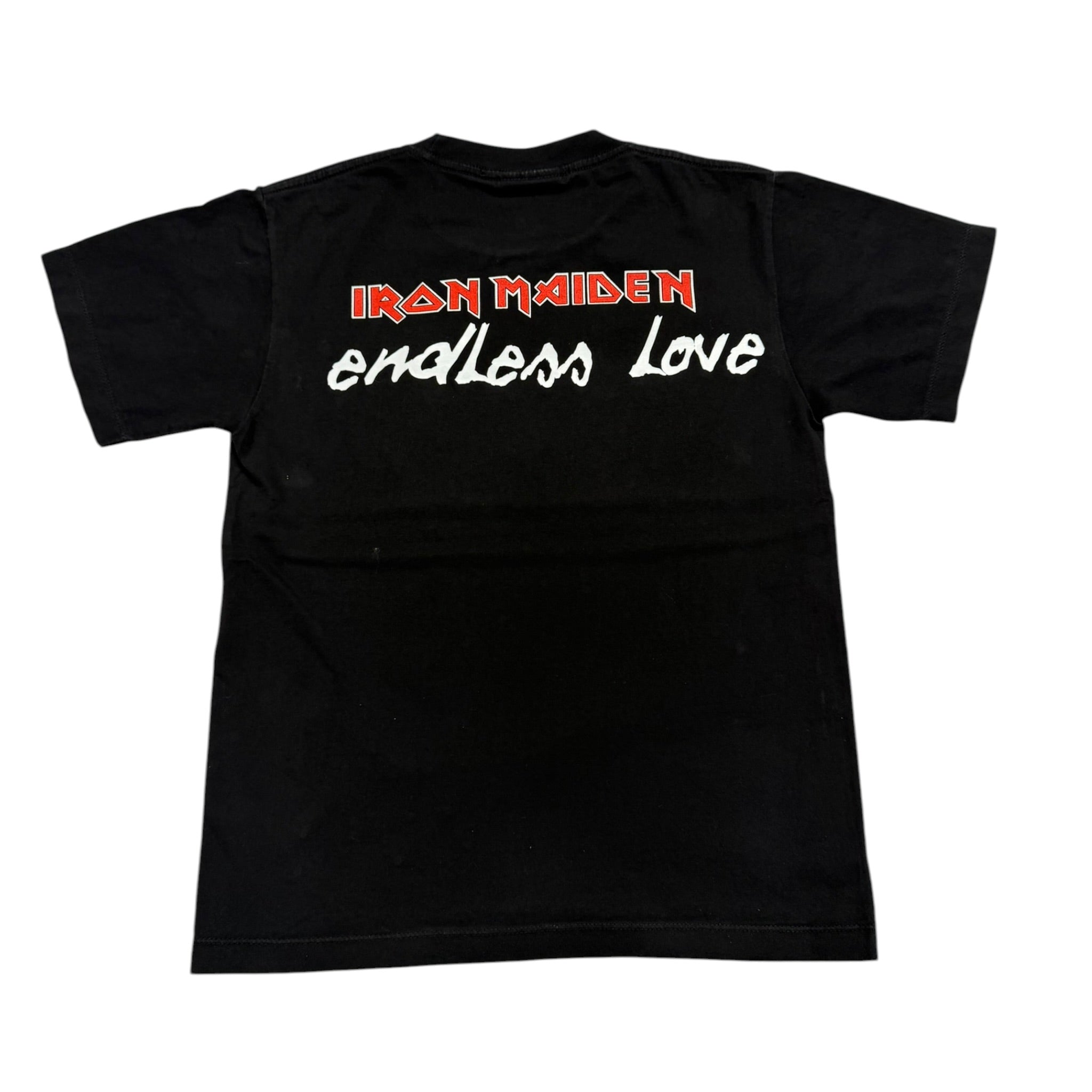 t shirt vintage con strass Iron Maiden tg S