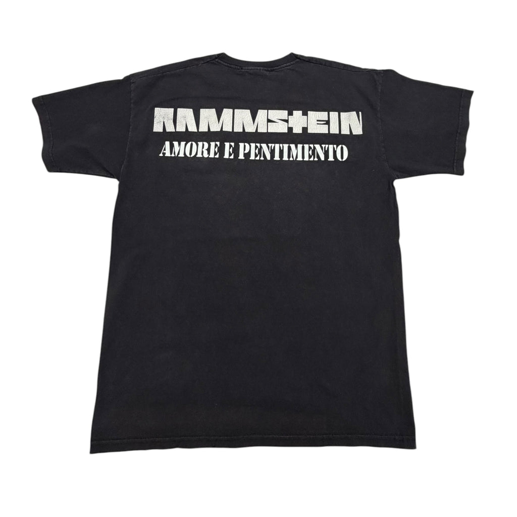 t shirt vintage con strass Rammstein tg M
