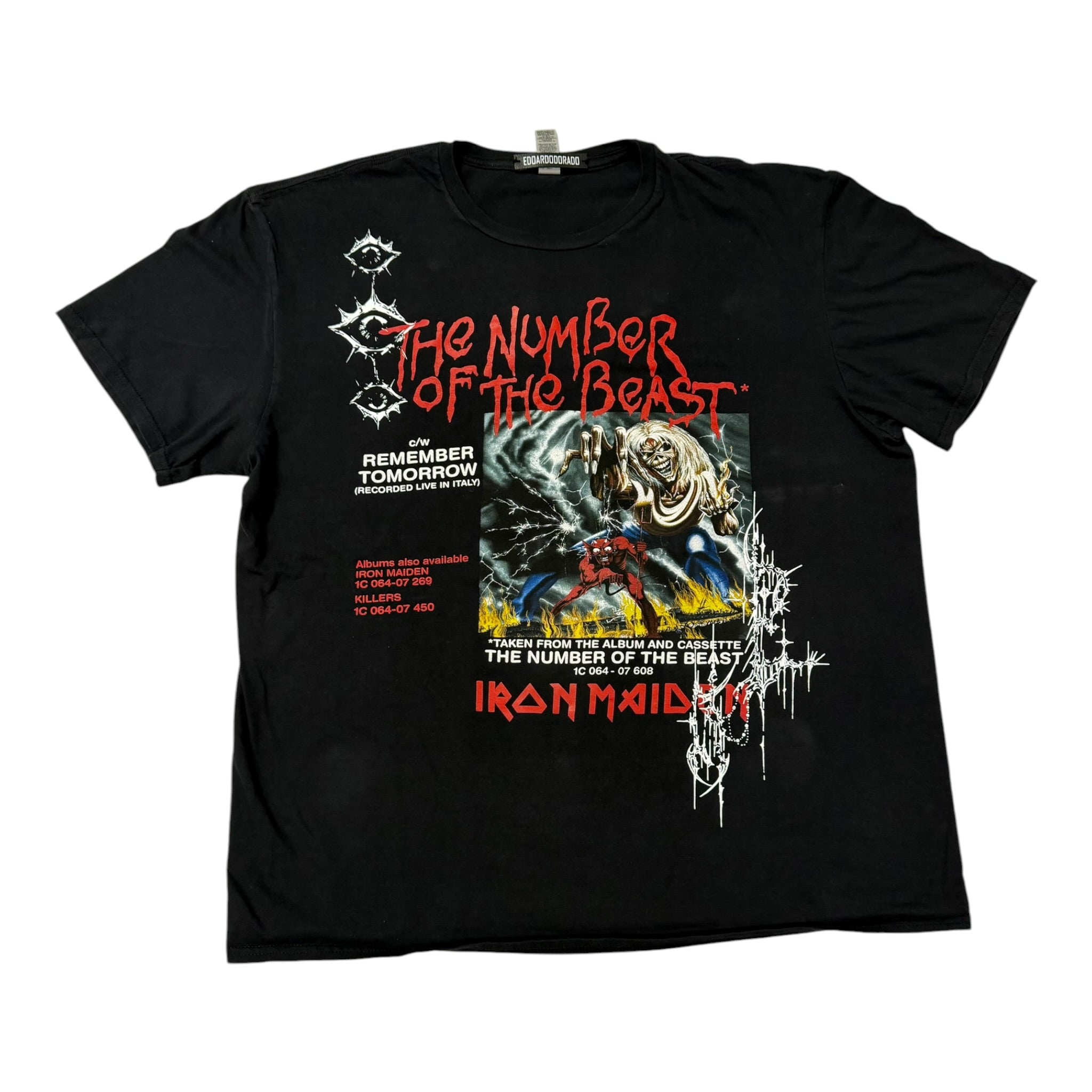 t shirt vintage sovrastampata  Iron Maiden tg XXL