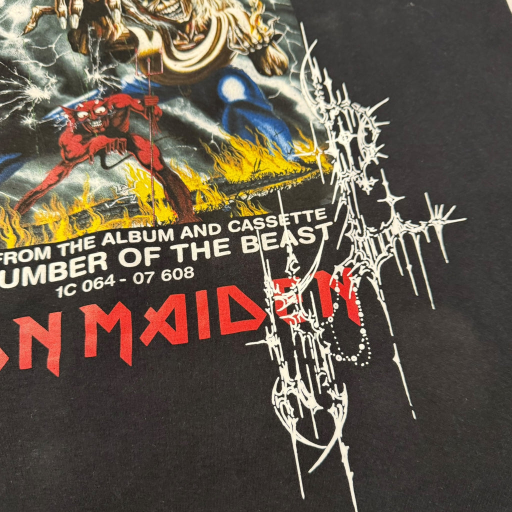 t shirt vintage sovrastampata  Iron Maiden tg XXL